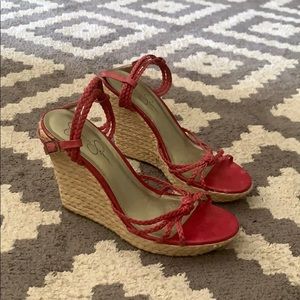 Jessica Simpson pink wedges 8.5